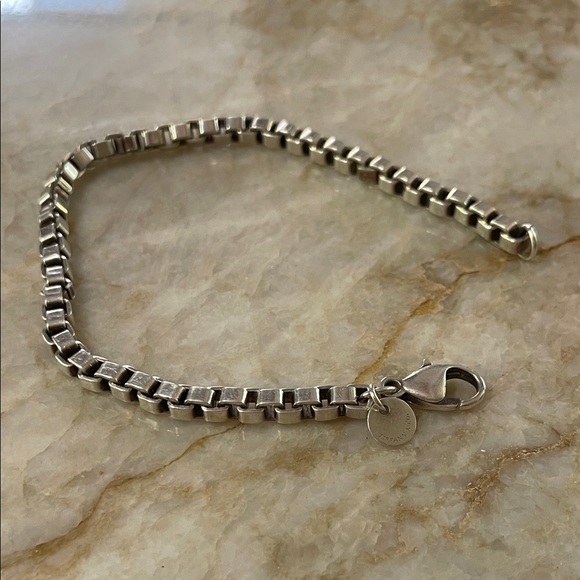 Tiffany & co classic Venetian sterling silver chain bracelet - Picture 1 of 6